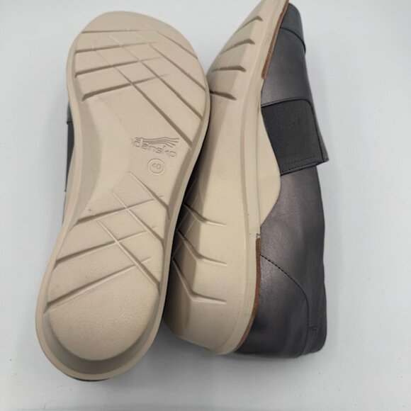 Dansko Women's Julia Slip On Wedge Loafer Metallic Pewter Size 40 - Picture 7 of 7